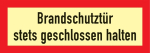 Brandschutztür - Folie